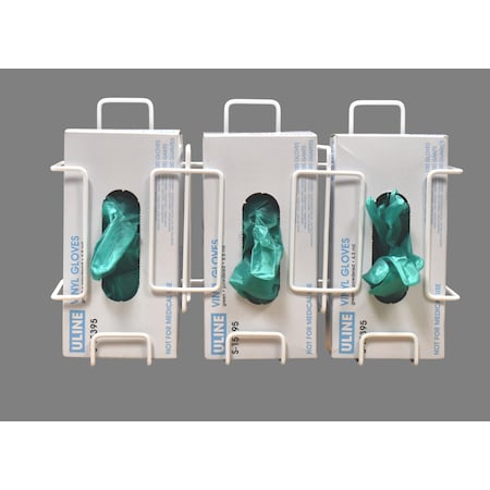 Omnimed Triple Wire Glove Box Holder/Dispenser, Side-by-Side 305380